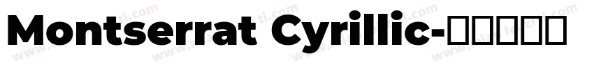 Montserrat Cyrillic字体转换